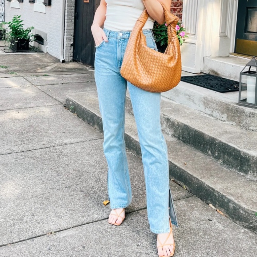 Melie Bianco Tan Handbag
